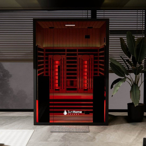 Sun Home Eclipse™ 2-Person Red Light & Infrared Sauna