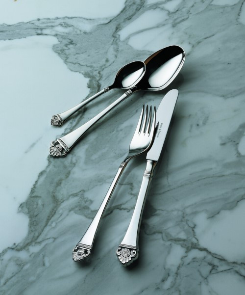 Robbe & Berking Rosenmuster Sterling Silver Flatware Collection
