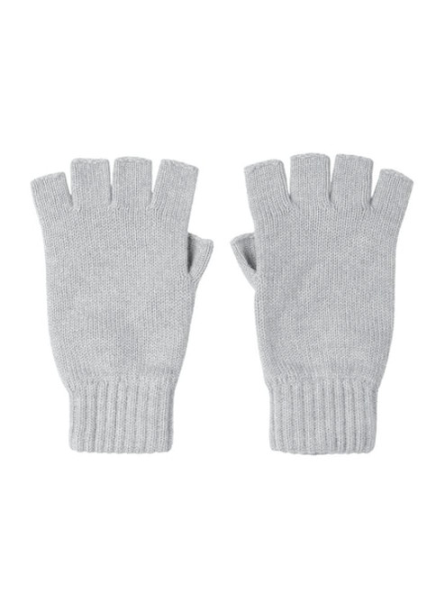 Johnstons of Elgin Women's Cashmere Fingerless Gloves in Silver