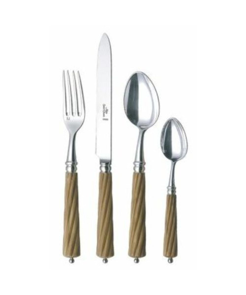 Alain Saint-Joanis Montana Silverplate Cutlery Collection (Olivewood)