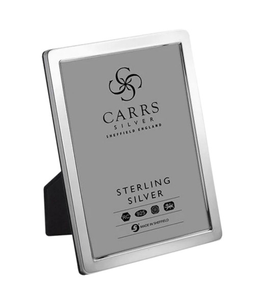 Carrs Silver Narrow Plain Edge Sterling Silver Frame