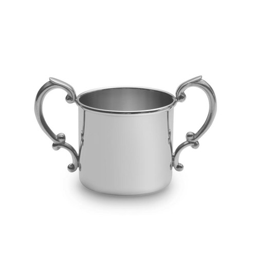 Empire Silver Double Handle Baby Cup in Pewter