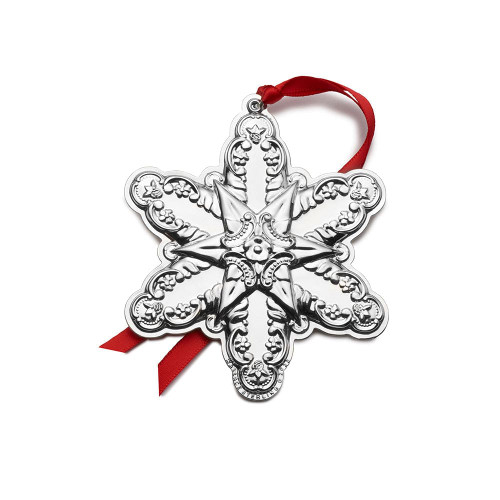 Wallace 2022 25th Anniversary Edition Grande Baroque Sterling Silver Snowflake Ornament