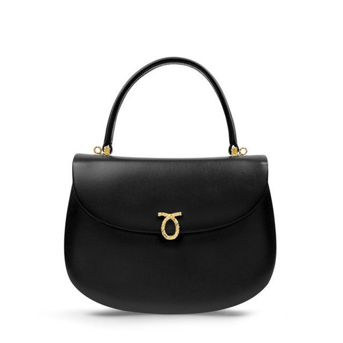 Soft Leather Handbags: Nocturne Handbag in Black/Black