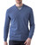 Johnstons of Elgin Men’s Cashmere V-Neck Sweater in Blue Wash