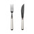 Robbe & Berking Old Spade (Alt-Spaten) Sterling Silver Carving Set (Carving Fork & Knife, Frozen Black)