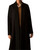 Women's Pure Vicuña Full-Length Swing Coat in Black