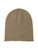 Johnstons of Elgin Cashmere Roll Trim Jersey Hat in Otter