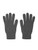 Johnstons of Elgin Men's Cashmere Jersey-Knit Gloves in Dark Granite