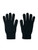 Johnstons of Elgin Men's Cashmere Jersey-Knit Gloves in Black