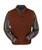 Men's Baby Alpaca & Merino Wool Quarter-Zip Vest in Rust Heather