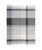 Johnstons of Elgin Extra Fine Merino Wool Lofty Twill Check Throw Blanket in Grey/White