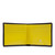 Launer Eight Credit Card Wallet, Black/Chrome Yellow