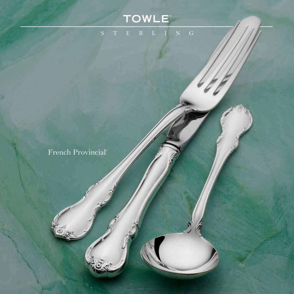 Towle Silversmiths French Provincial Sterling Silver Flatware Collection