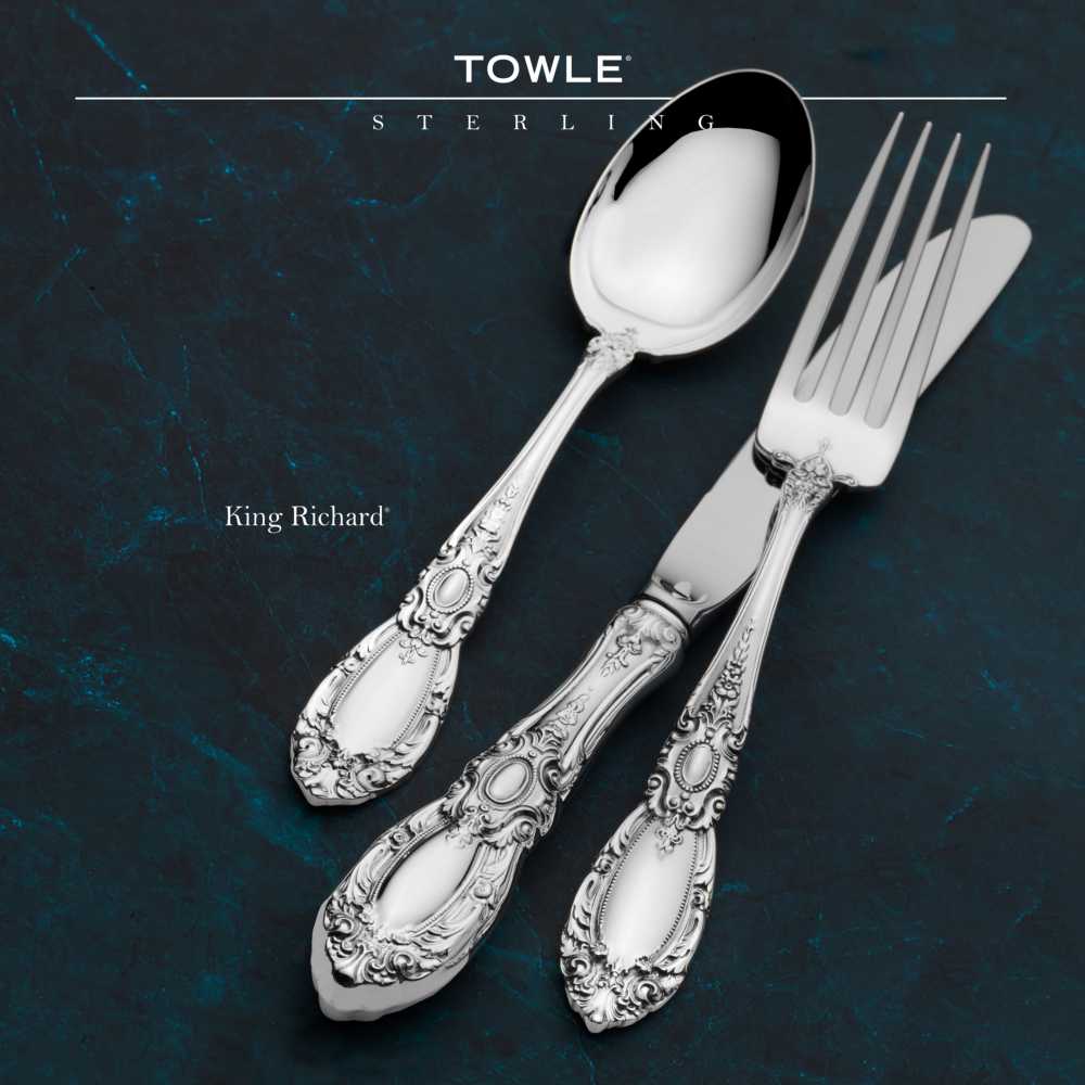 Towle Silversmiths King Richard Sterling Silver Flatware Collection