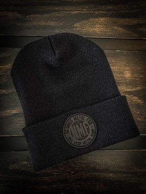 NFAMUS METAL BEANIE (BLACK LEATHER) - NFAMUS METAL