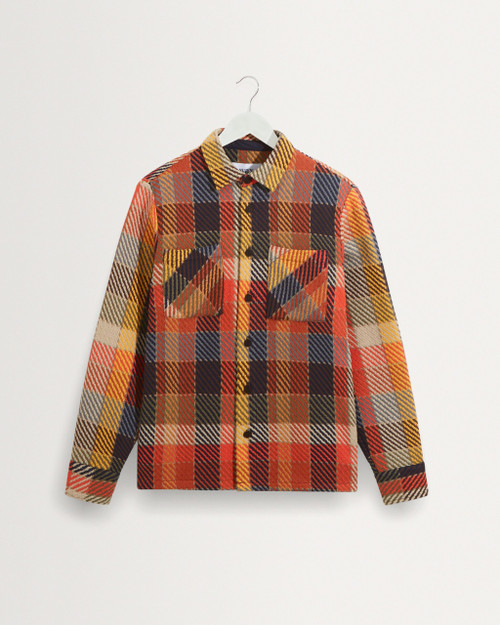 Whiting Orange Pike Check Overshirt