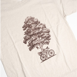 Branch Out Bike tee - detail view