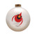 Charley Harper Flying Cardinal Glass Ornament