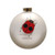 Charley Harper Ladybug Glass Ornament