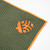 Detail of Ghost Golf Magnetic Golf Towel with Acorn in Forest Green
