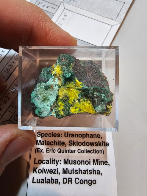 Uranophane Malachite Sklodowskite