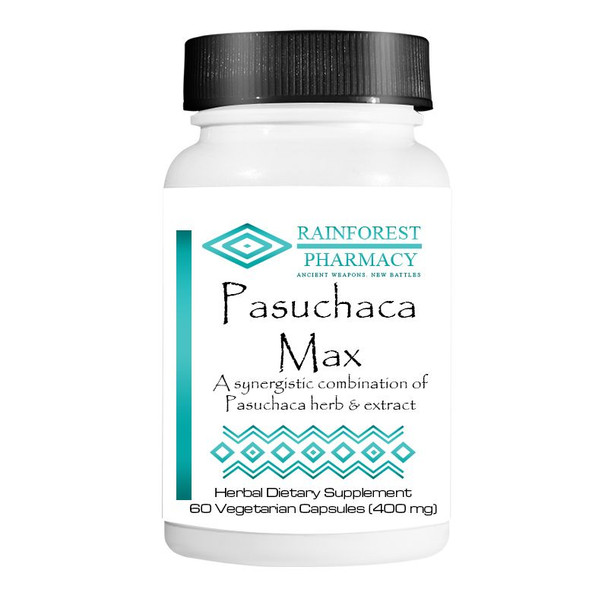 Pasuchaca Max 400 mg - 60 Vegetarian Capsules Rainforest Pharmacy