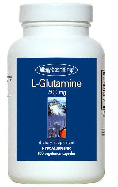 L-Glutamine 500 mg 100 Vegetarian Capsules (Allergy Research Group)