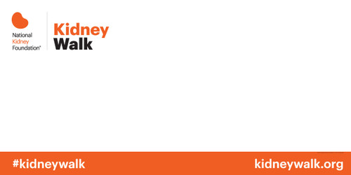 Kidney Walk -  48 x 24 Team Banner