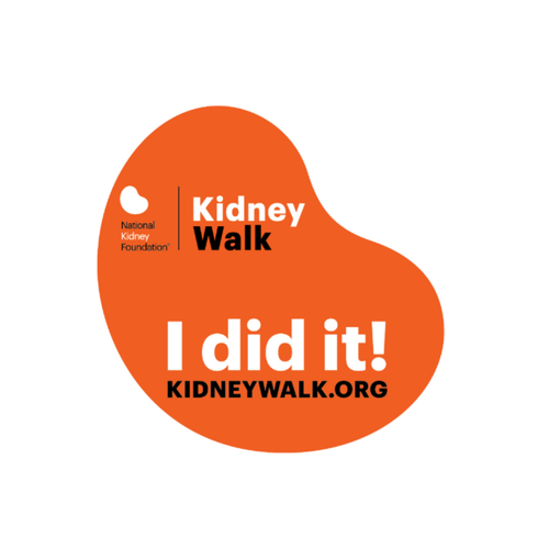 Kidney Walk "I did it!" stickers - 500/PK