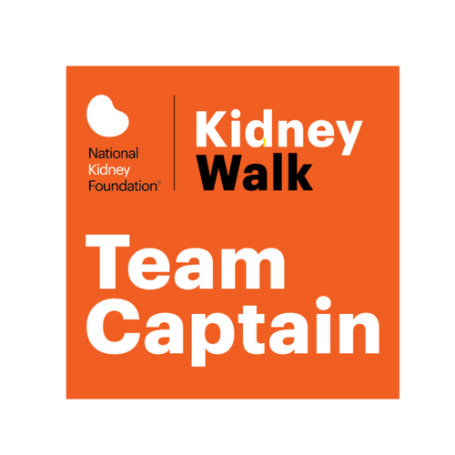 Kidney Walk "Team Captain" stickers