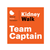 Kidney Walk "Team Captain" stickers