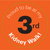 Kidney Walk 3-YR stickers 100/roll