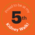 Kidney Walk 5-YR stickers 100/roll