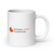White glossy mug