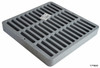 NDS Square Plastic Grate for 9" Basin - Gray (Box of 8)