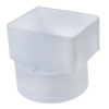 PVC 3" x 4" x 4" SDR35 Downspout Adapter Offset (Box of 25)