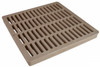 NDS Square Plastic Grate for 12" Basin - Sand (Each) NDS Square Plastic Grate for 12" Basin - Sand (Each)