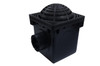 NDS 12" Two Hole Catch Basin Kit w/ Black Atrium Grate NDS 12" Two Hole Catch Basin Kit w/ Black Atrium Grate