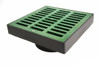 NDS  6" x 6" x 4" Square Grate & Adapter - Green