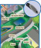 4" PVC Sch. 80 Mitered Drain w/Gray HDPE Grate 4" PVC Sch. 80 Mitered Drain w/Gray HDPE Grate