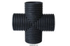 48" HDPE Doublewall Cross Tee (PE)