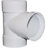 6" x 6" x 6" PVC SDR35 Solvent Weld Cleanout Tee (SxSxFPT)