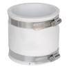 PVC  3" x 3" White Flexible Coupling (CI/Plastic x CI/Plastic) Radon
