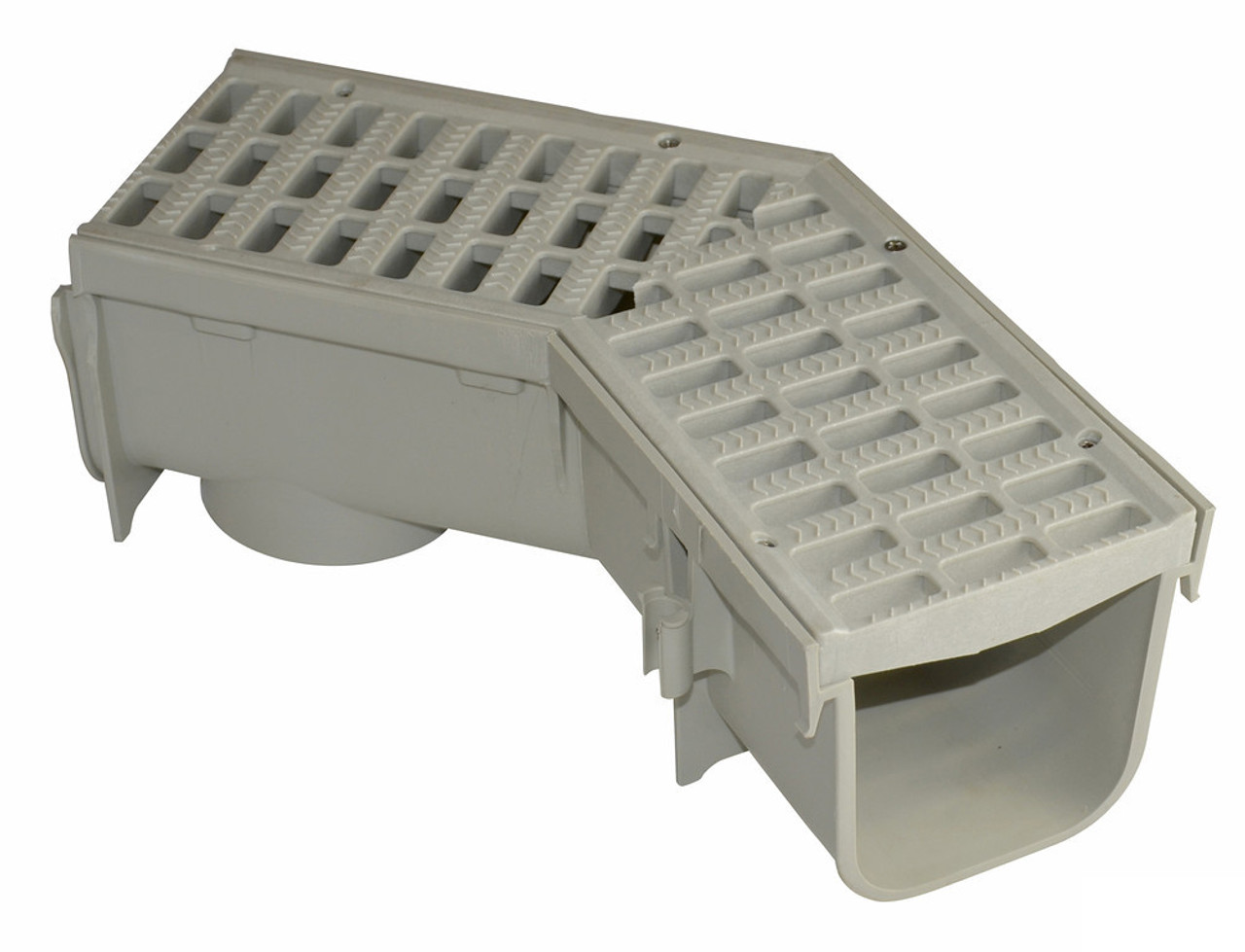 NDS Pro Series 5" Deep Profile Channel Drain 45 w/ Grate The Drainage