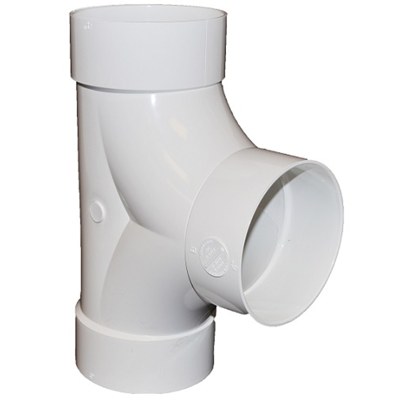Plastic Trends SDR35 4in x 4in x 4in Sewer To Sewer To Hub PVC Cleanout Tee Plastic Trends SDR35 4in x 4in x 4in Sewer To Sewer To Hub PVC Cleanout Tee