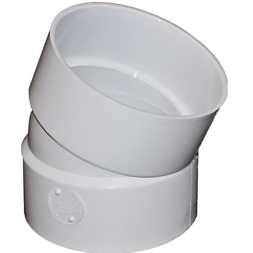 4" PVC SDR35 Solvent Weld 22 1/2 (1/16) (S x S) The Drainage Products