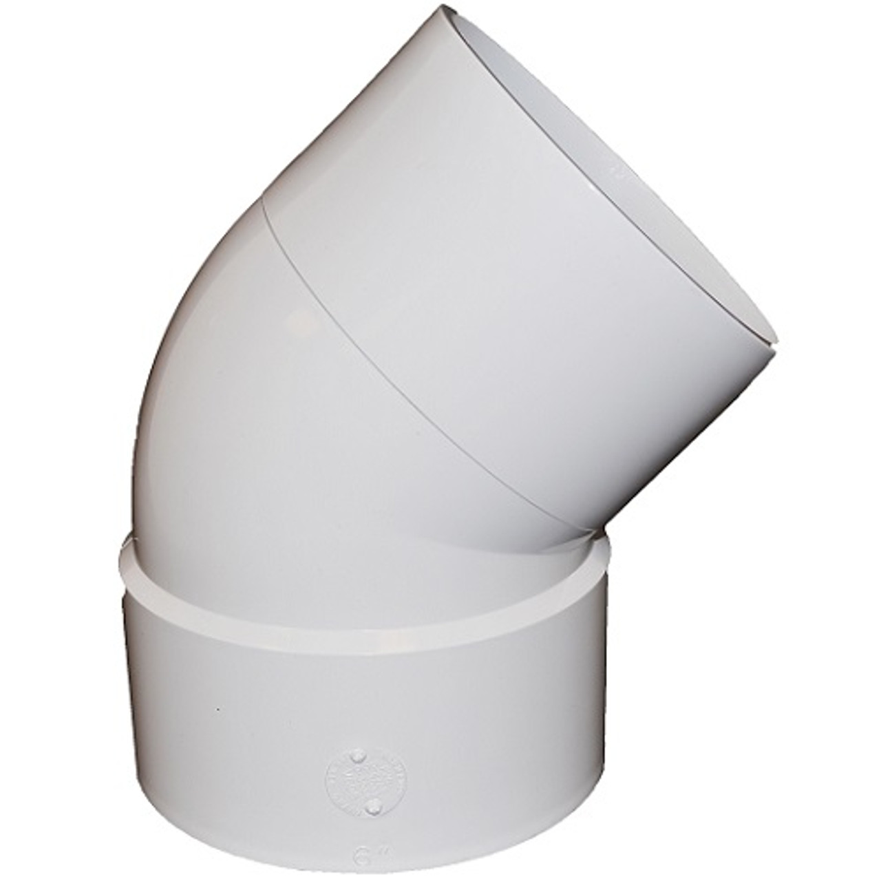 8" PVC SDR35 Solvent Weld Street 45 (1/8) (S x Sp) The Drainage