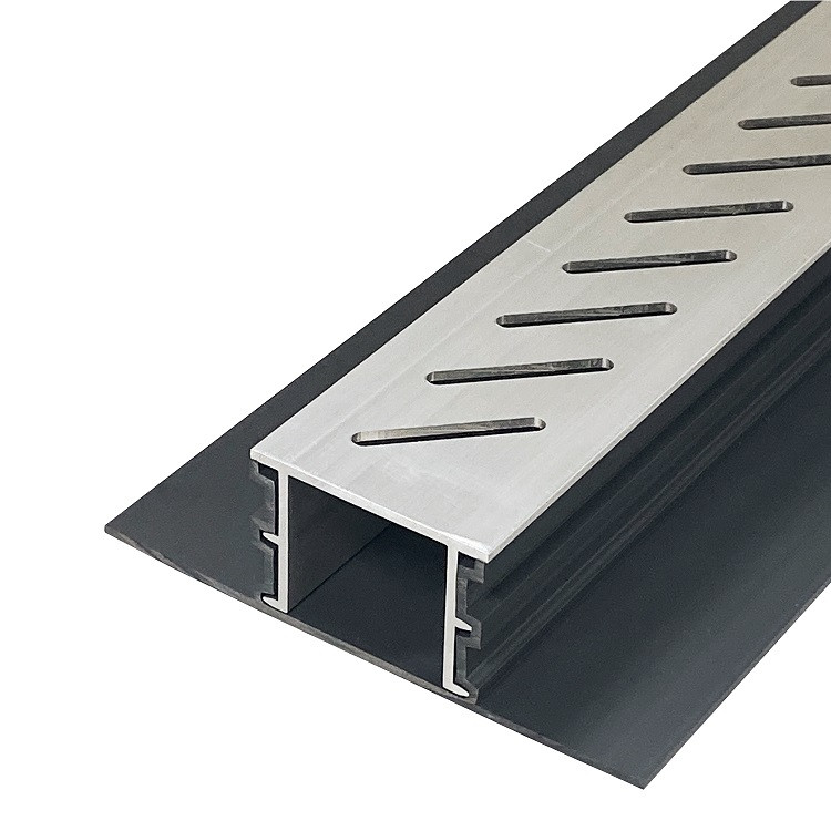 Stegmeier Adjustable Height Paver Drain (Aluminum) 10' The Drainage