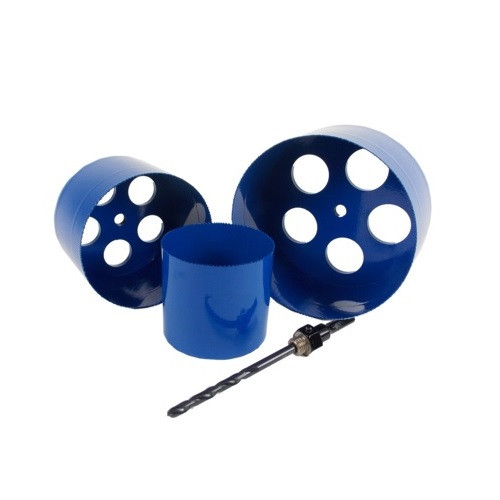 9” OD x 4” Deep Hole Saw with Arbor The Drainage Products Store